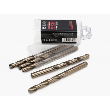 Ferrcan Brocas para metal HSS DIN338 M35 cobalto de 7-13mm (paquete de 5 unidades por medida)